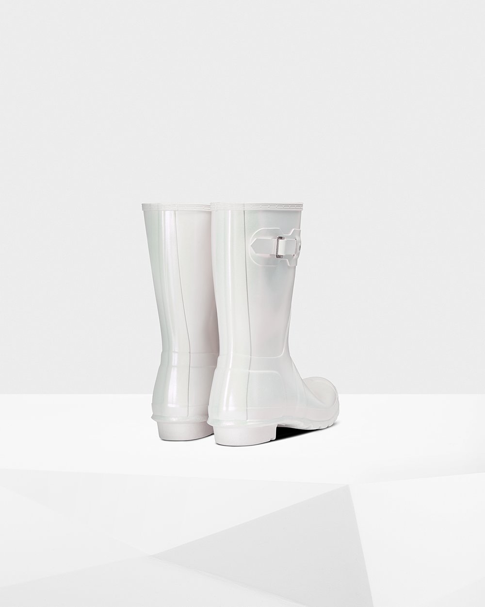 Women Hunter Original Nebula | Short Rain Boots Silver | NZ-58307-RAVI